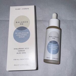 Balance Me Plump + Hydrate TRI-MOLECULAR HYALURONIC SERUM 30ML